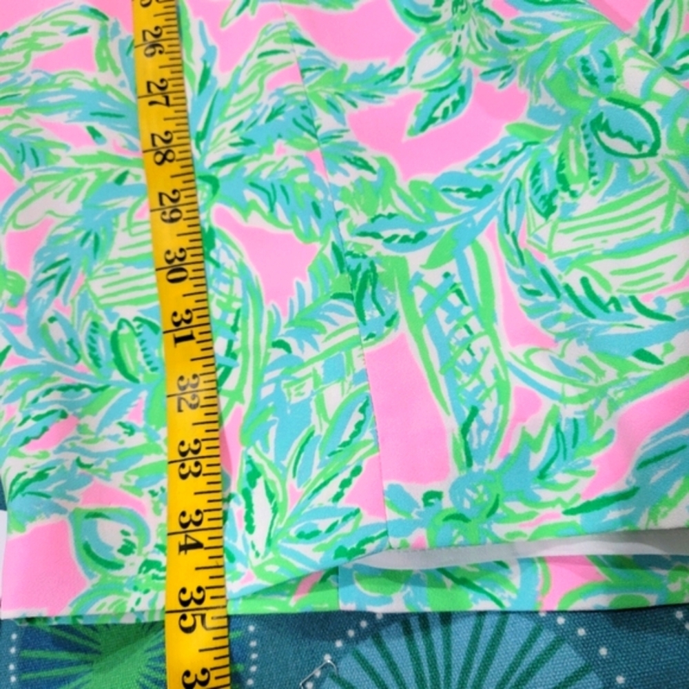 Lilly Pulitzer Vivian Stretch Shift Dress Pink Sand Paradise Size 6 - Picture 9 of 9